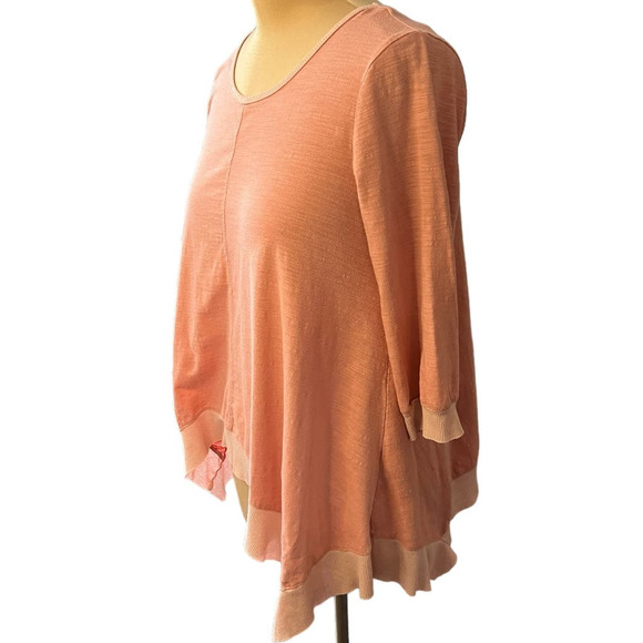 Umgee Pink Top Scoop Neck Lightweight Size L - Picture 4 of 9